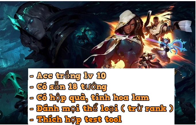 Acc Trắng Tool LV10